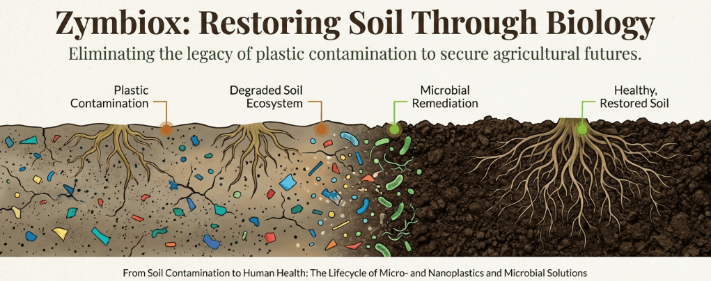 Overview of ZymbioX microplastics remediation solutions and benefits